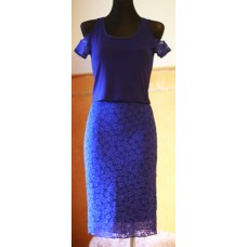 Cirella azul top + Samara azul skirt